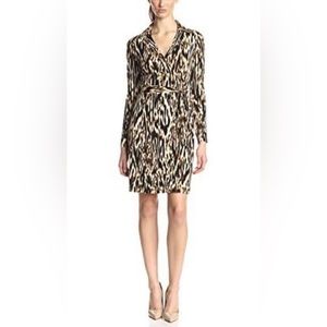 Calvin Klein Animal Print Wrap Dress